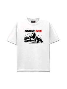 T-Shirt SNKRSHYPE stampa panda